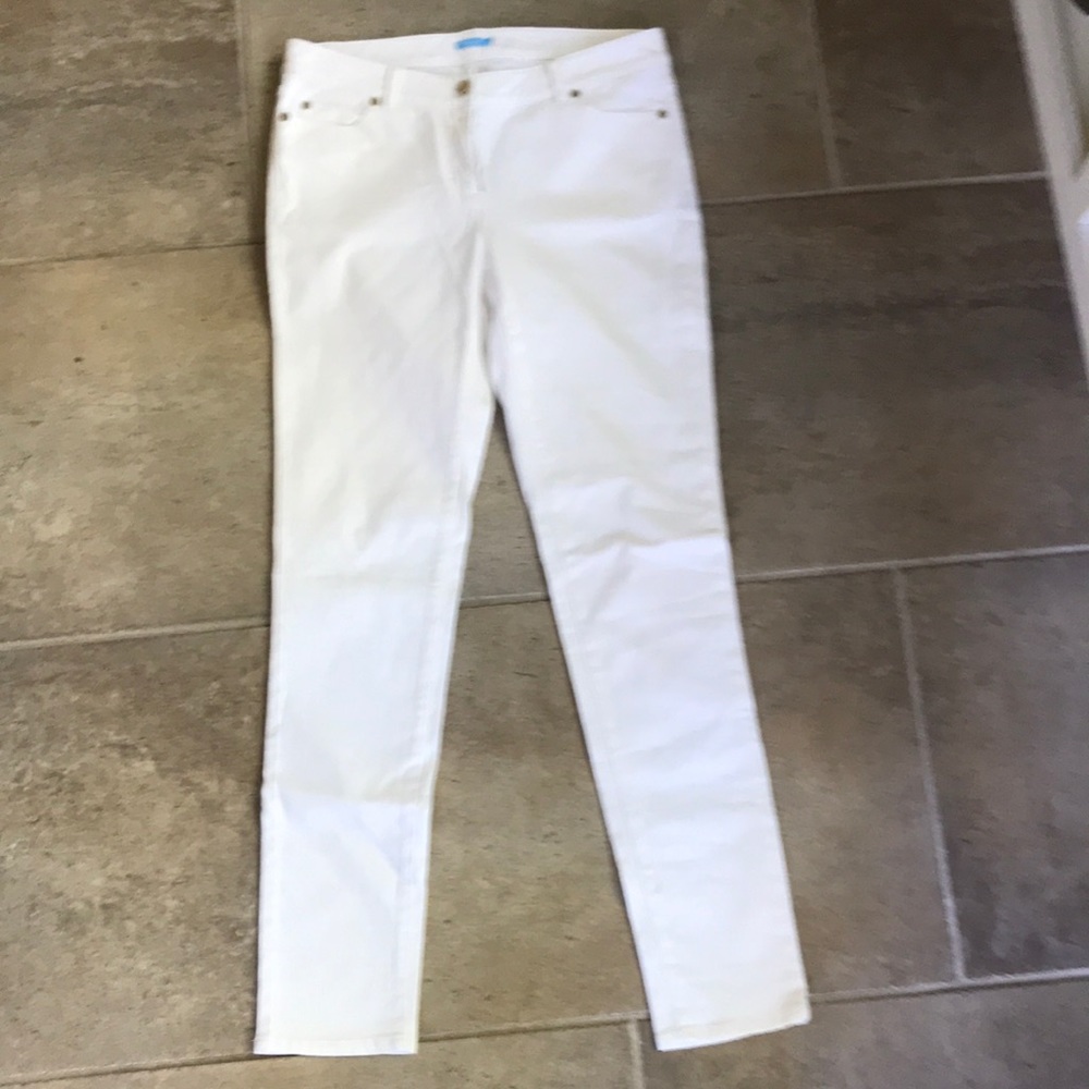 J. McLaughlin white skinny jeans
